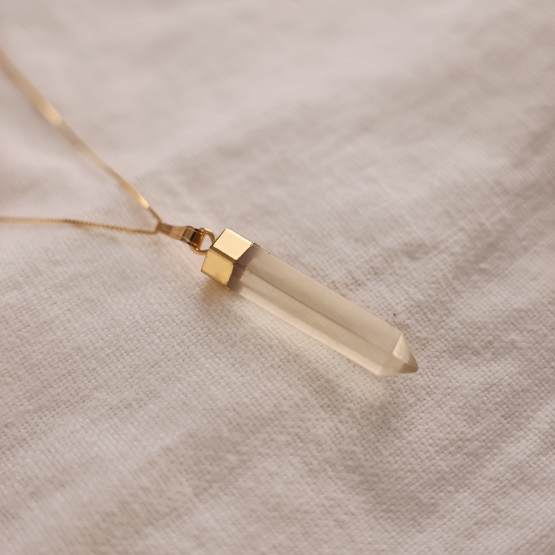 Citrine Point Necklace